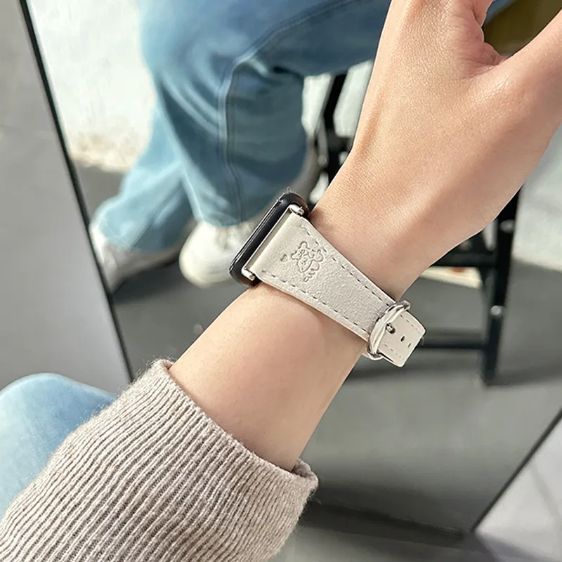 CHENSONG Watch Band Xiaomi Compatibility Genuine Leather Material-4