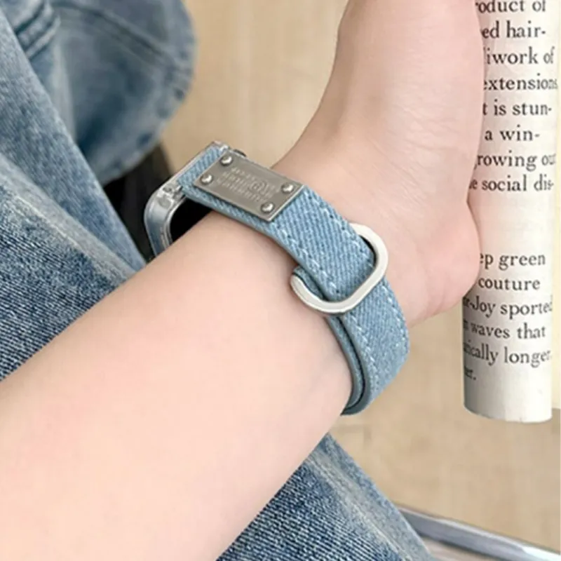 Mr. Strap Watch Band Huawei Compatibility Artificial Leather Material-3