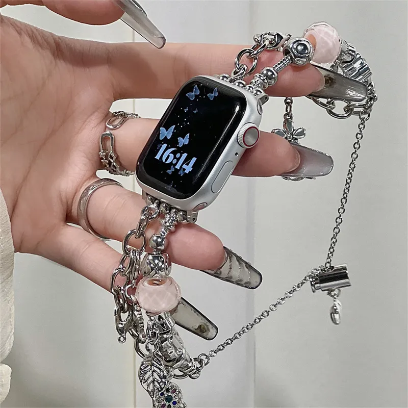 ZHUOJI Watch Band Apple Compatibility Metal-2