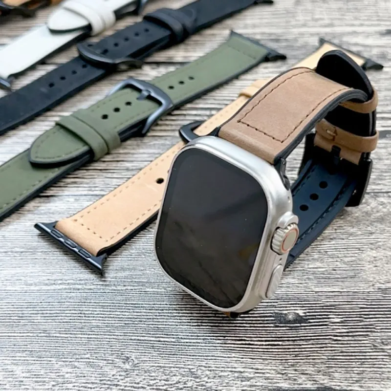 QIZHENG Watch Band Apple Compatibility Silicone Material-3