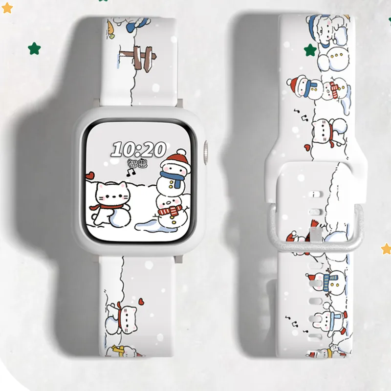 CHENSONG Watch Band Apple Compatibility 49mm Printed T PU Strap Material-2