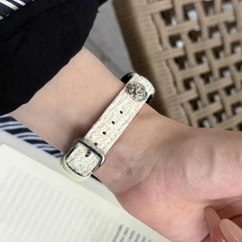 CHENSONG Watch Band Xiaomi Compatibility Woolen Print Strap Material-2