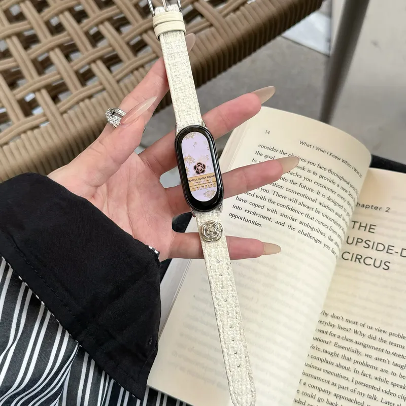 CHENSONG Watch Band Xiaomi Compatibility Woolen Print Strap Material-3