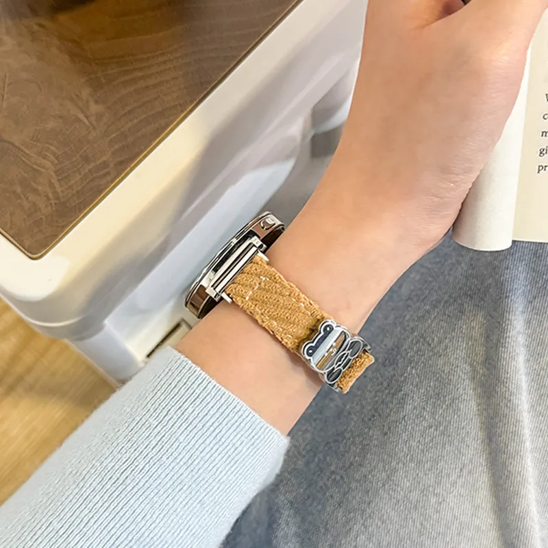 CHENSONG Watch Band Huawei Compatibility Yarn Style Strap Material-2