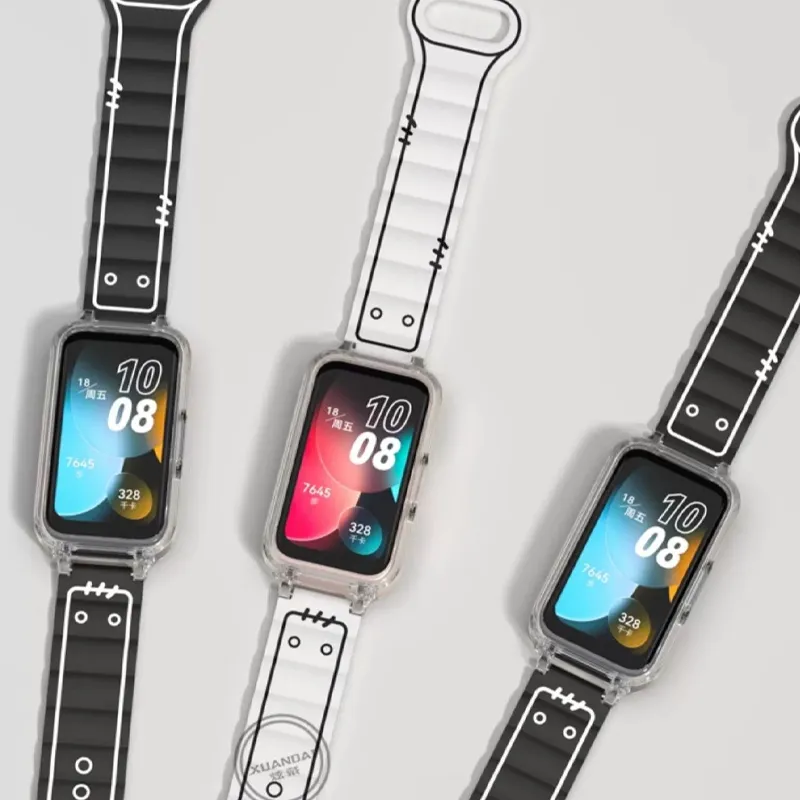 CHENSONG Huawei Compatibility Watch Band Silicone Material-5