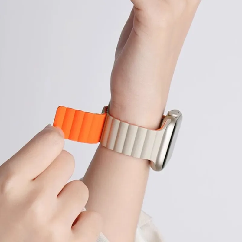 SOUTU Watch Band Apple Compatibility 38/40/41/42/44/45/49mm Silicone Material-1