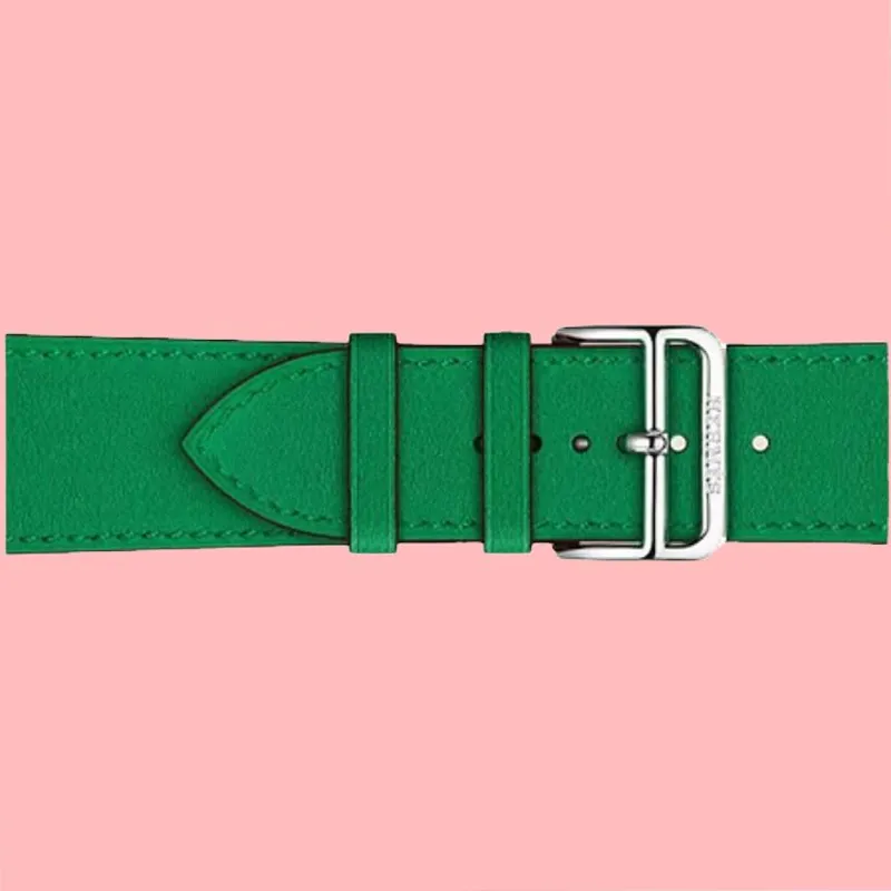 HERMES Watch Band Apple Compatibility 45mm Cowhide Leather Material-4