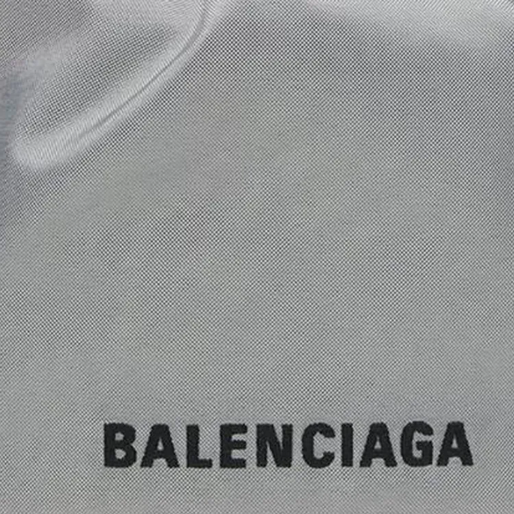 Balenciaga WHEEL Polyamide Bucket Bags Shoulder Bag Crossbody Bag Handbag Small Size Women's Gray-5