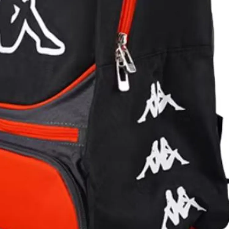 Kappa Polyester Backpack Regular Unisex Black-3