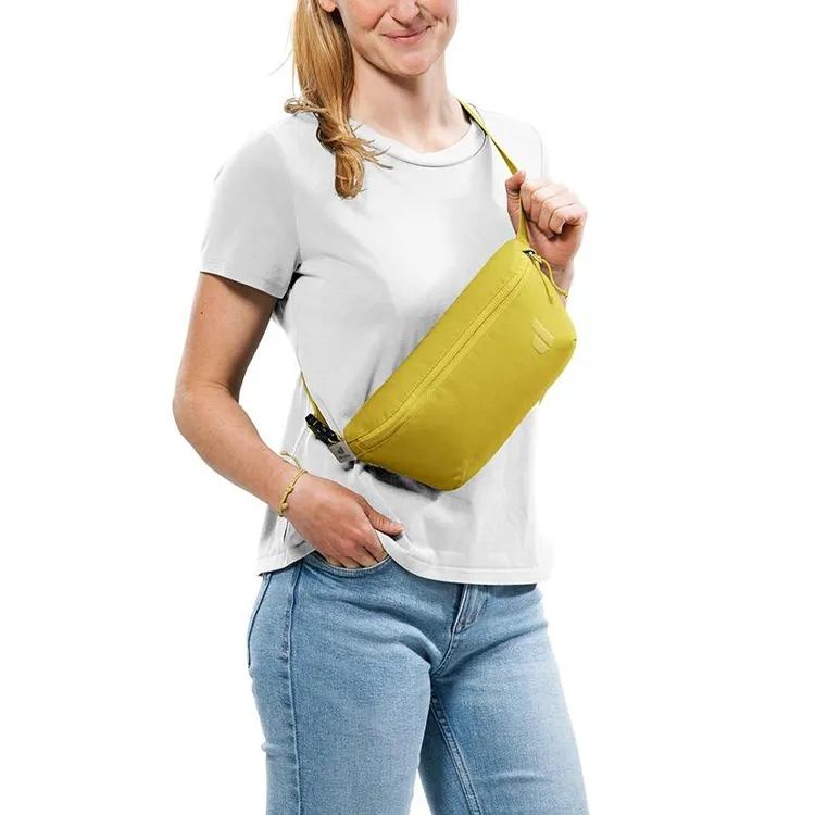 DEUTER Recycled Polyester Crossbody Fanny Pack Unisex Ginger Yellow-4