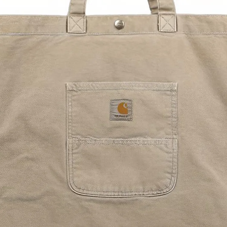 Carhartt Polyester Tote Bag Shopping Bag Handbag Unisex Brown-4