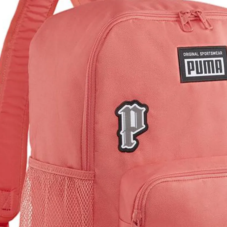 PUMA Fabric Backpack Unisex Orange Red-4