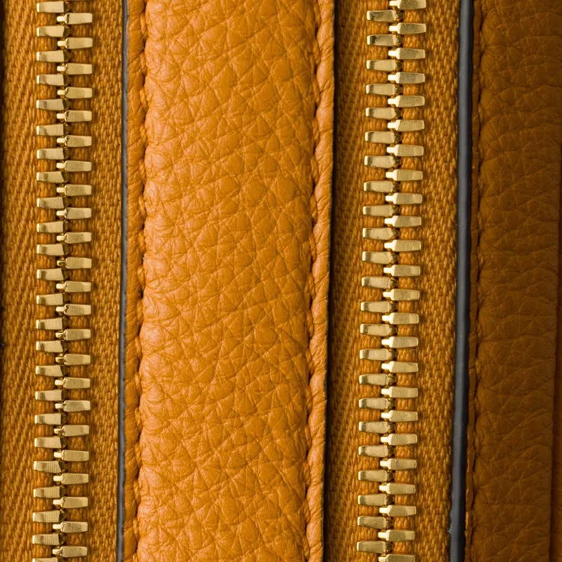 PRADA Leather Camera Bag, Crossbody Bag, Shoulder Bag Trumpets Women's Amber Yellow-4