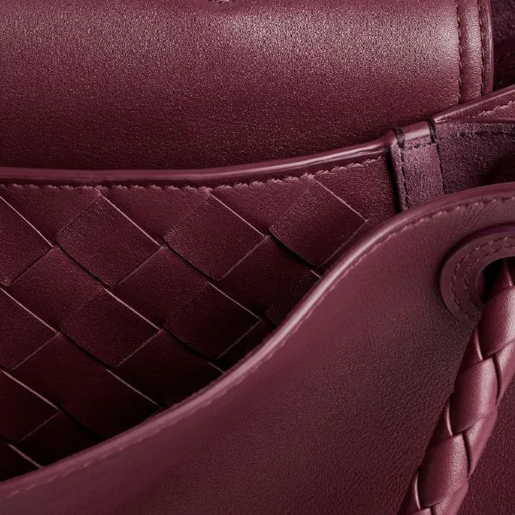 Bottega Veneta Calfskin Tote Bag, Shopping Bag, Shoulder Bag, Crossbody Bag, Handbag Medium Size Women's Burgundy-5
