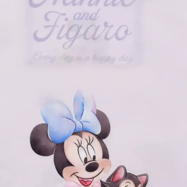 Disney Minnie Series Polyester Tote Bag Shopping Bag Handbag Women's Purple-6