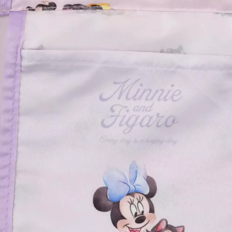 Disney Minnie Series Polyester Tote Bag Shopping Bag Handbag Women's Purple-7