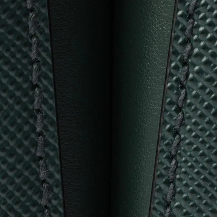 PRADA PanierSaffiano Calfskin Bucket Bags Shoulder Bag Crossbody Bag Handbag Mini Women's Emerald Green-3