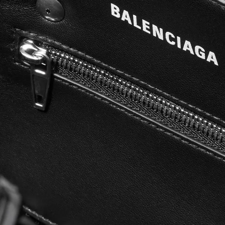 Balenciaga BISTRO Faux Patent Leather Tote Bag Shopping Bag Shoulder Bag Crossbody Bag Handbag Extra Mini Women's Black-2