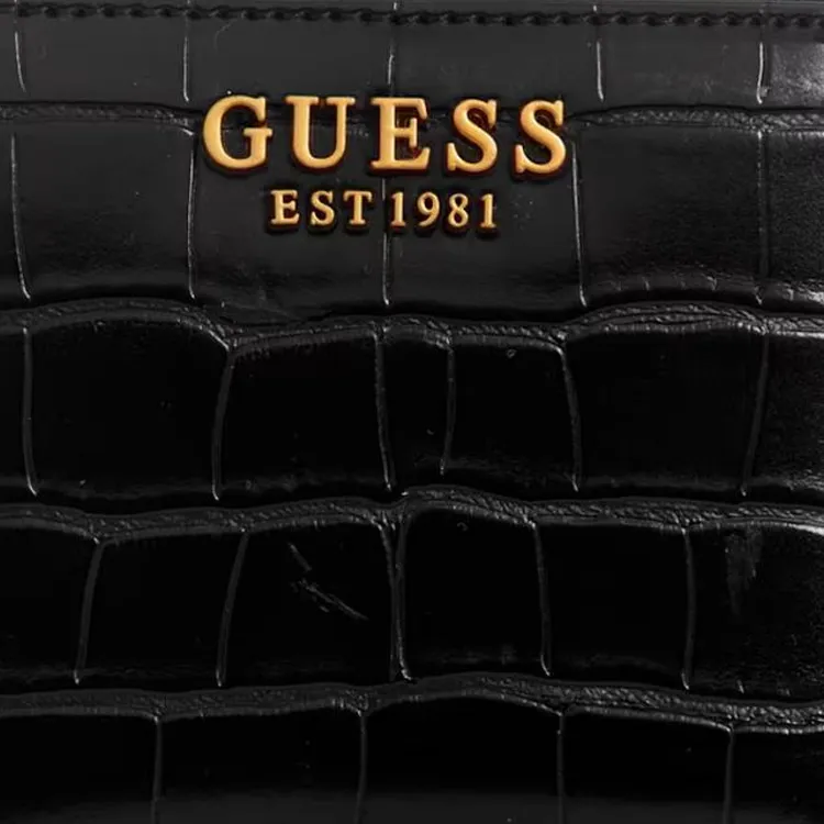 GUESS Artificial Leather Wallet Small Size Women's Black-3