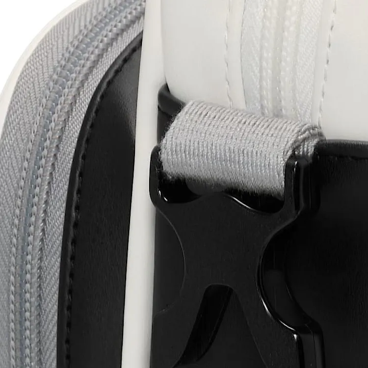 Jordan Air Polyurethane Shoulder Bag, Crossbody Bag Unisex White & Gray-4