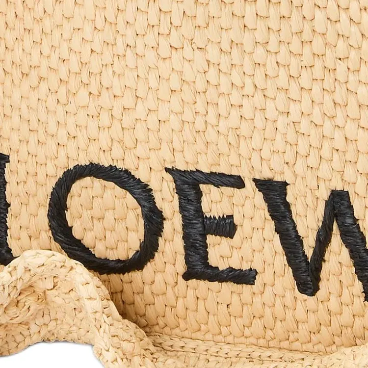 LOEWE Font Tote Plant Material Tote Bag, Shopping Bag, Shoulder Bag, Crossbody Bag, Handbag Trumpets Women's Natural-6