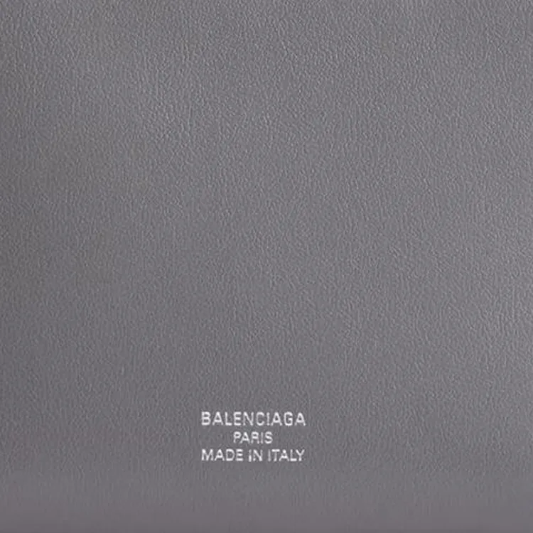 Balenciaga Smooth Calf Leather Coin Purse Women's Dark Gray-3