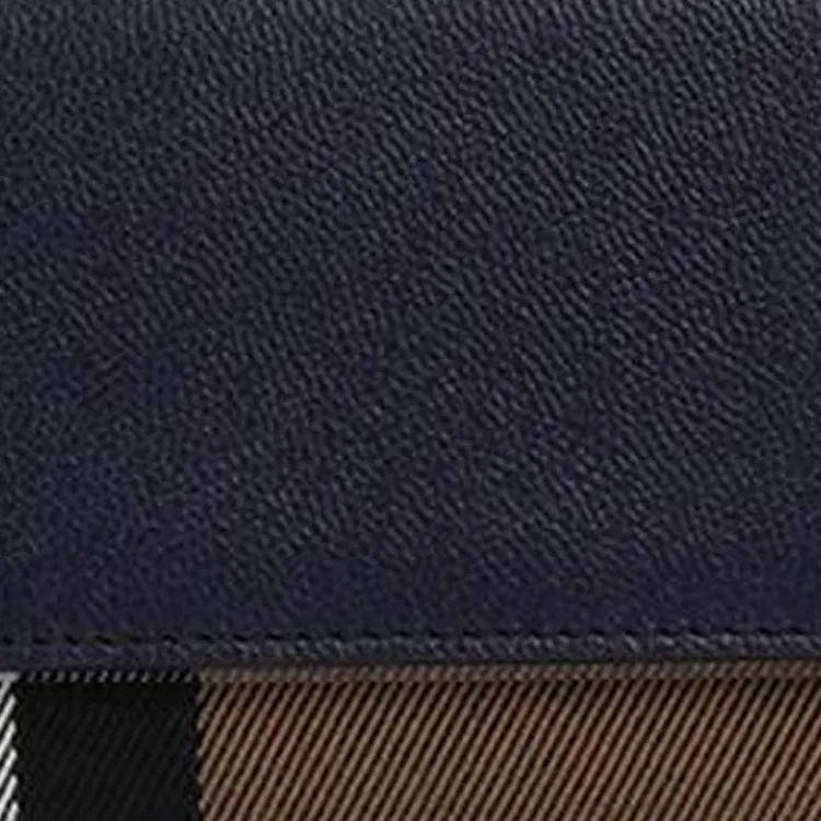 Burberry Cotton Canvas Envelope Bag Wallet Unisex Blue & Brown-5