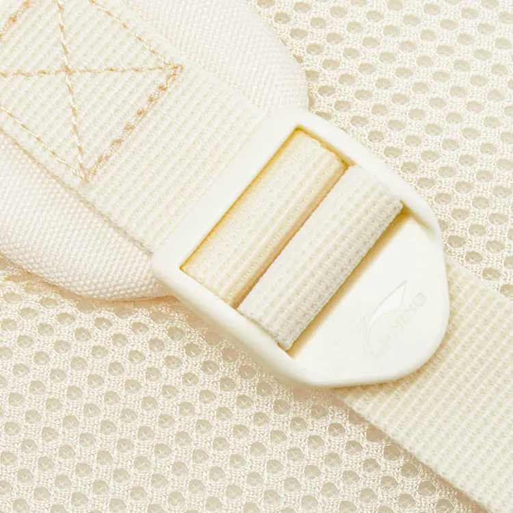LiNing Sports Life Collection Polyester Backpack Unisex Rock White Gray Eggnog Gray-17