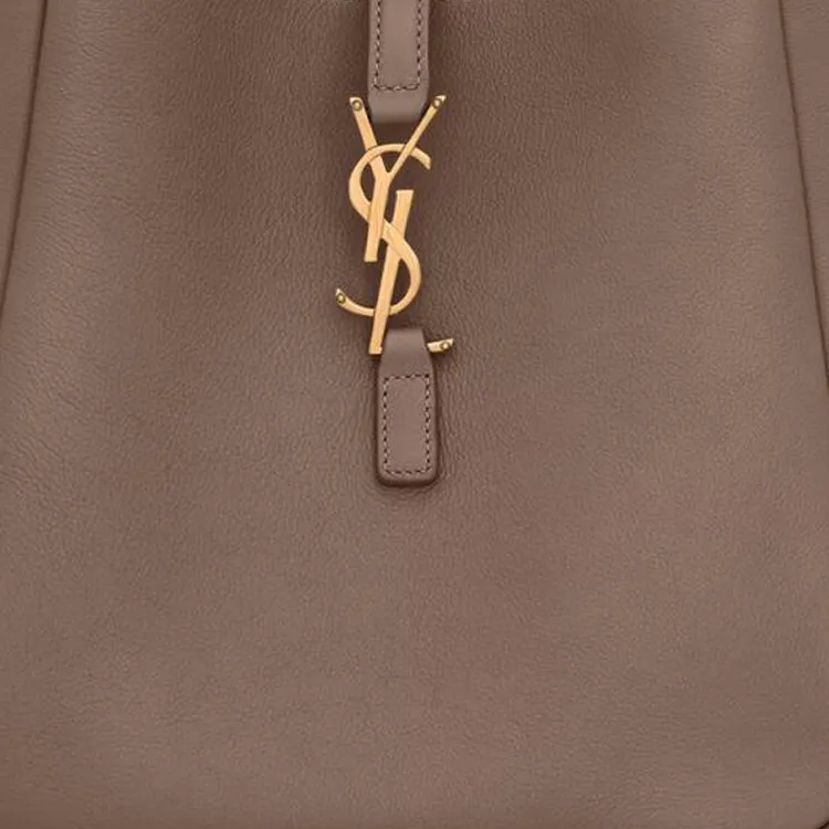 SAINT LAURENT LE5A7 Calfskin Shoulder Bag Women's Hickory Nuts Brown-4