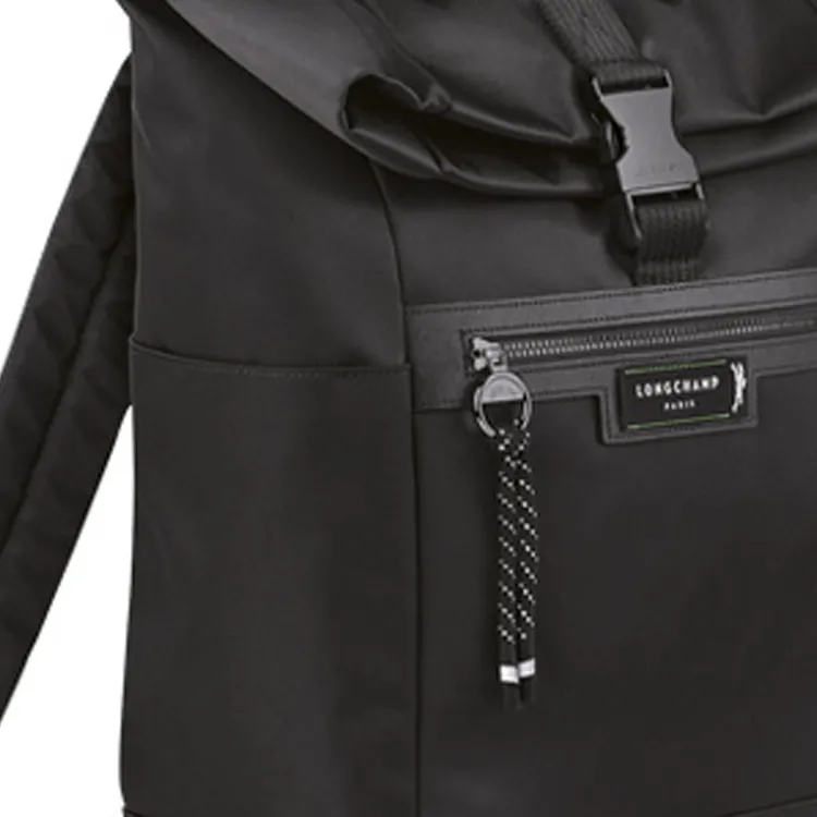 LONGCHAMP Le Pliage Energy Recycled Polyamide Canvas Backpack Men's Black-4