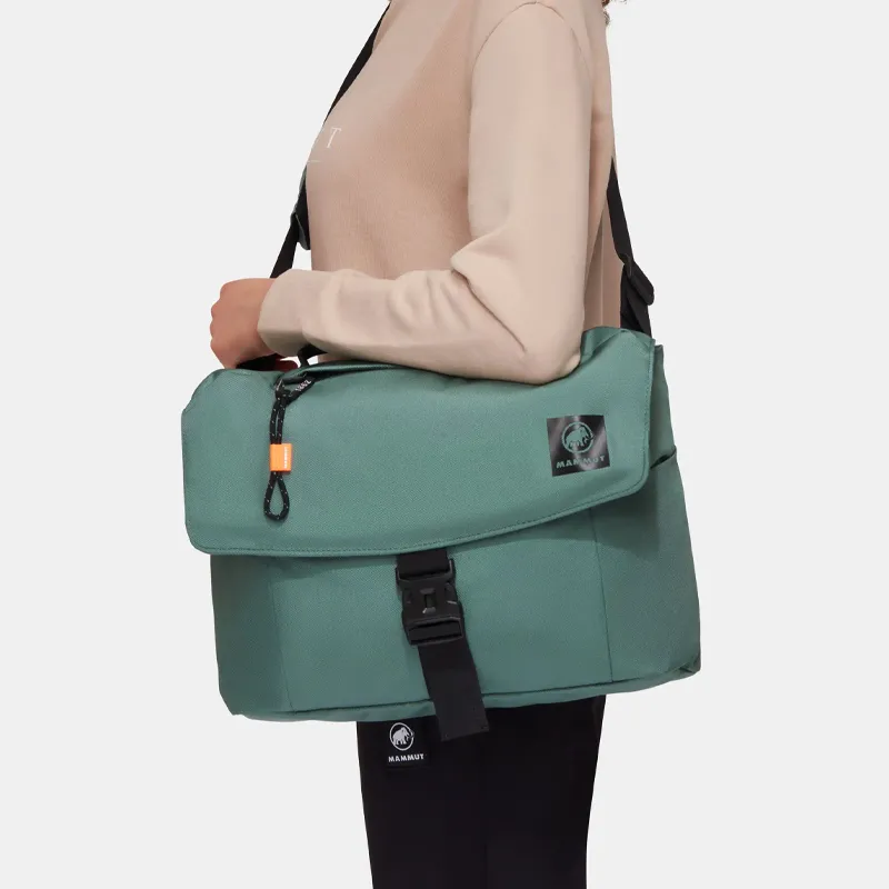 MAMMUT Polyester Messenger Bag, Laptop Bag, Shoulder Bag, Crossbody Bag, Handbag Regular Unisex Dark Jade-4