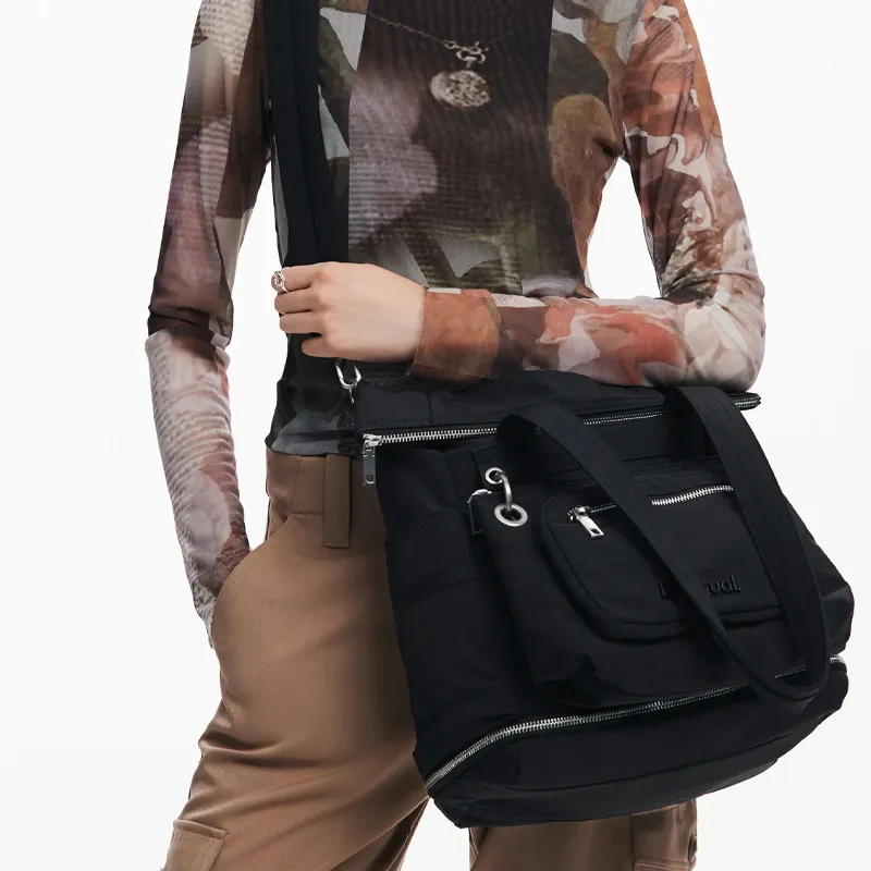Desigual Polyamide Backpack Women's Black-6