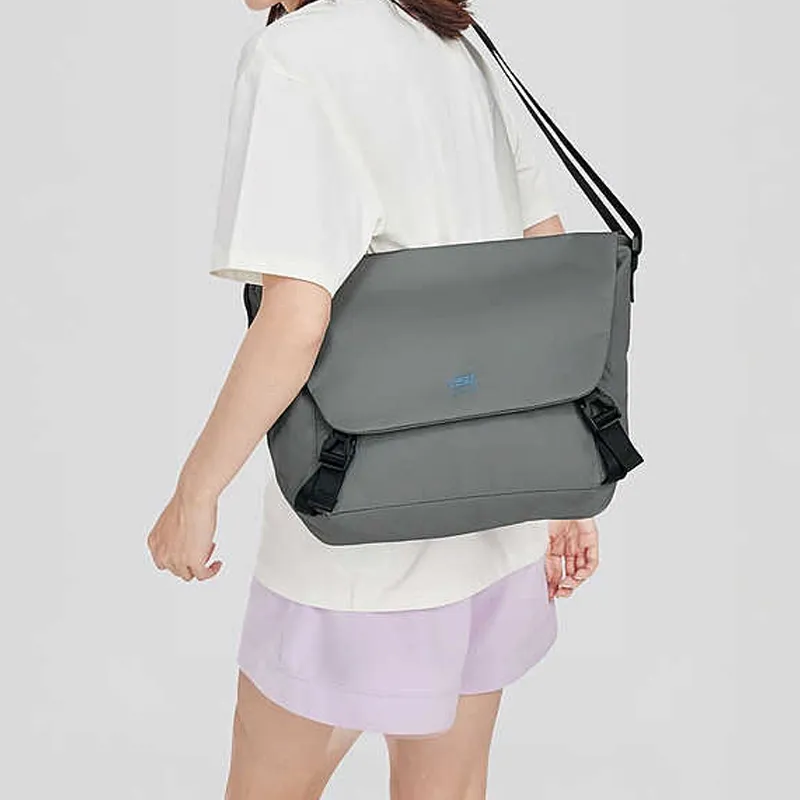 Skechers Fabric Messenger Bag Shoulder Bag Crossbody Bag Regular Unisex Sky Gray-4