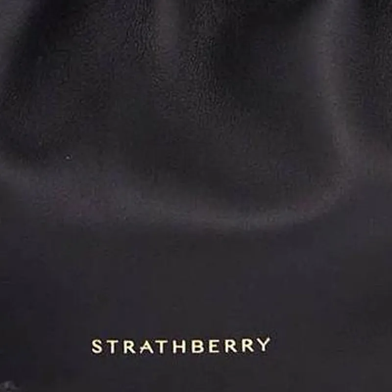 Strathberry Lambskin Bucket Bags Shoulder Bags Women's Black-3