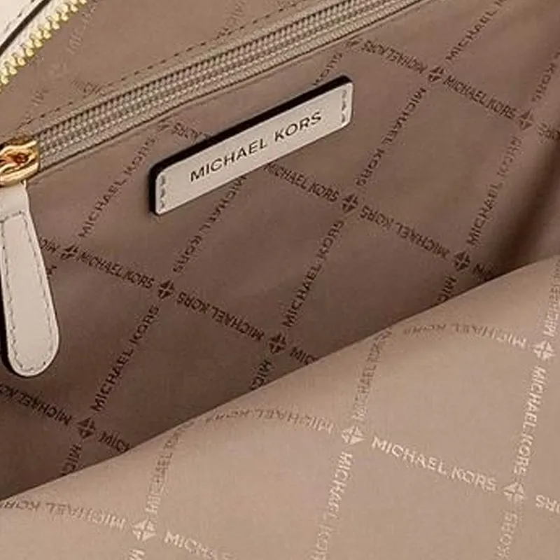 MICHAEL KORS Jaycee Jacquard Backpack Medium Size Women's Light Gold-4