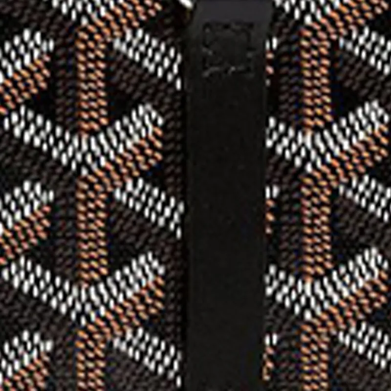 GOYARD Montmartre Canvas With Leather Cell Phone Pouch Large Size Unisex Black-4