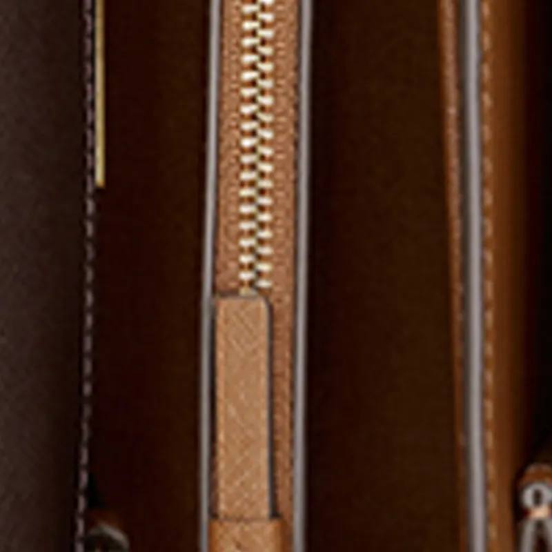 TORY BURCH Cow Leather Trunk Bag Crossbody Bag Shoulder Bag Women's Brown Multicolor-4
