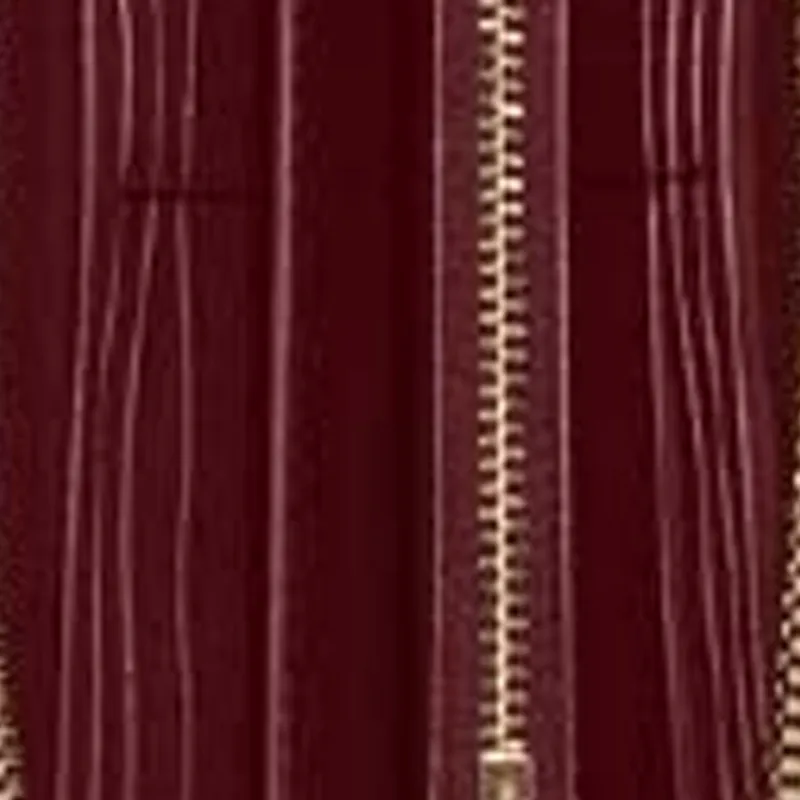 COACH Zip Around Leather Wallet Women's Light Brown-4