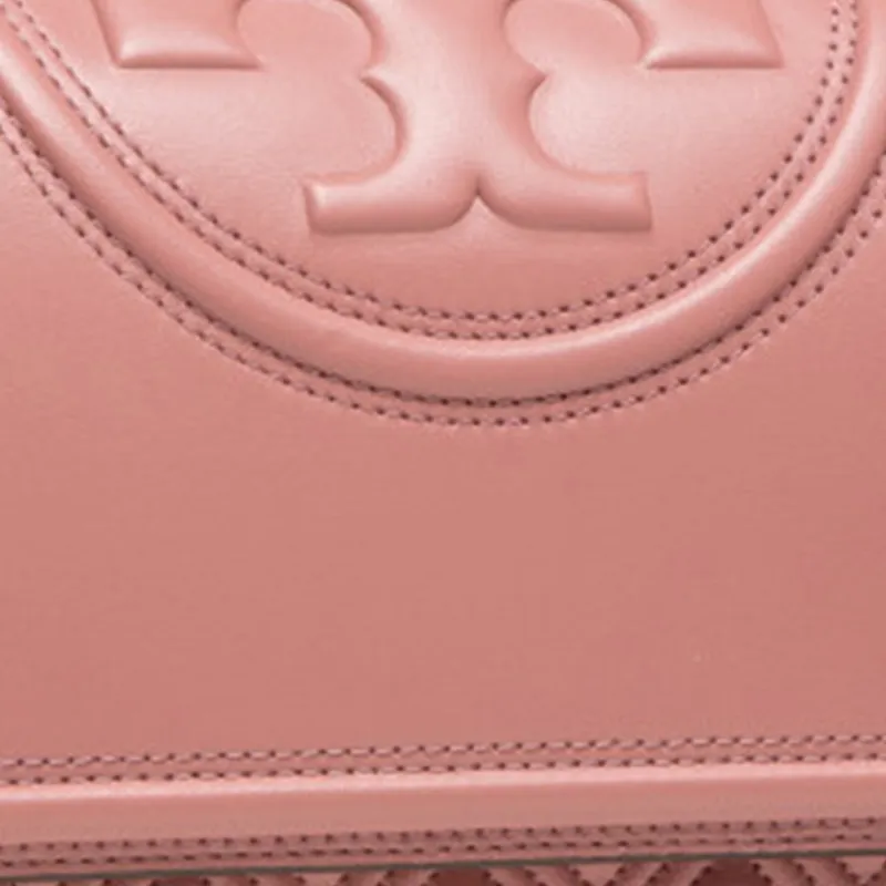 TORY BURCH Fleming Sheepskin Crossbody Bag Shoulder Bag Large Size Women's Pink-3