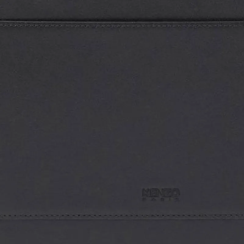 KENZO Logo Patch Zipped Clutch Bag-4