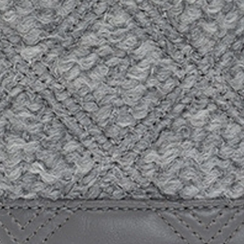 TORY BURCH Fleming Sheepskin Crossbody Bag, Shoulder Bag Women's Gray-4