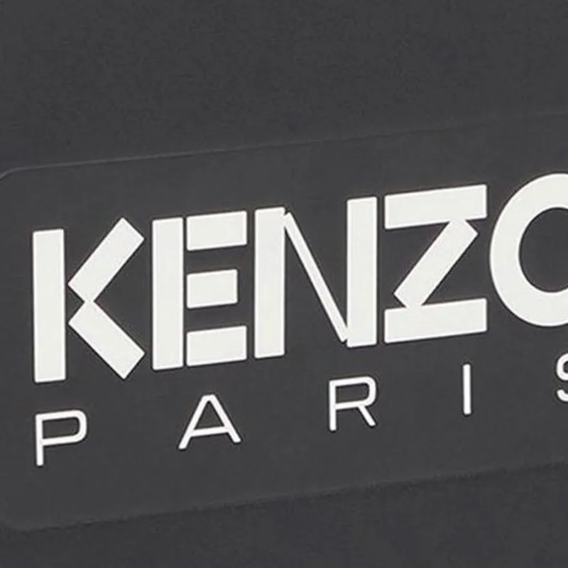 KENZO Logo Patch Zipped Clutch Bag-3