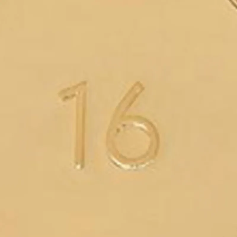 CELINE 16 Brass Bag Charm Bag Accessory Women's Gold-3