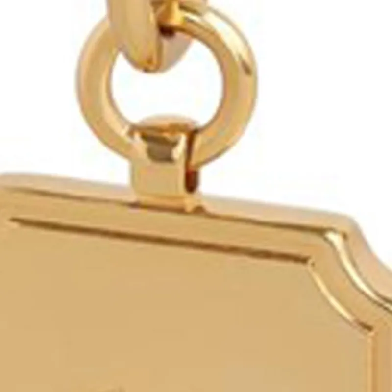 CELINE 16 Brass Bag Charm Bag Accessory Women's Gold-4