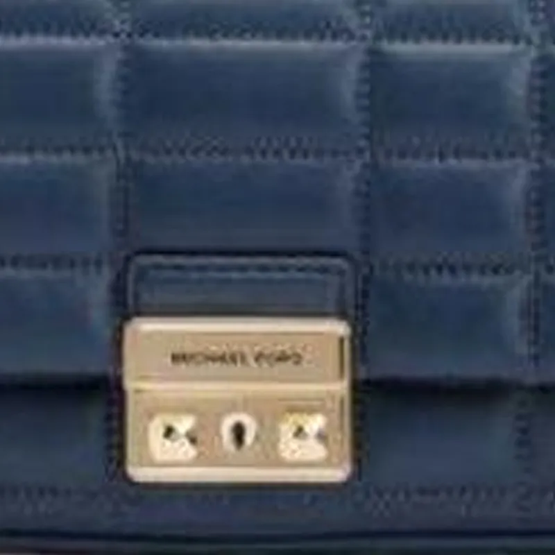 MICHAEL KORS Leather Crossbody Bag Shoulder Bag Small Size Women's Marine Blue-3