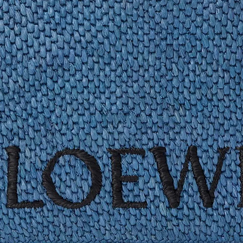 LOEWE Raffia Tote Bag, Shopping Bag, Shoulder Bag Medium Size Women's Light Blue-1
