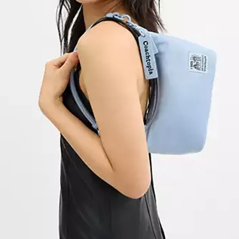 Coachtopia Loop Recycled PET Plastic Shoulder Bag, Crossbody Bag, Handbag Large Size Unisex Sky Blue-7