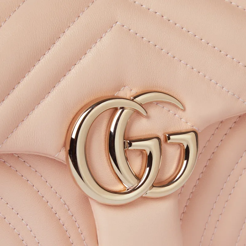 GUCCI GG Marmont Lambskin Shoulder Bag Trumpets Women's Light Pink-6