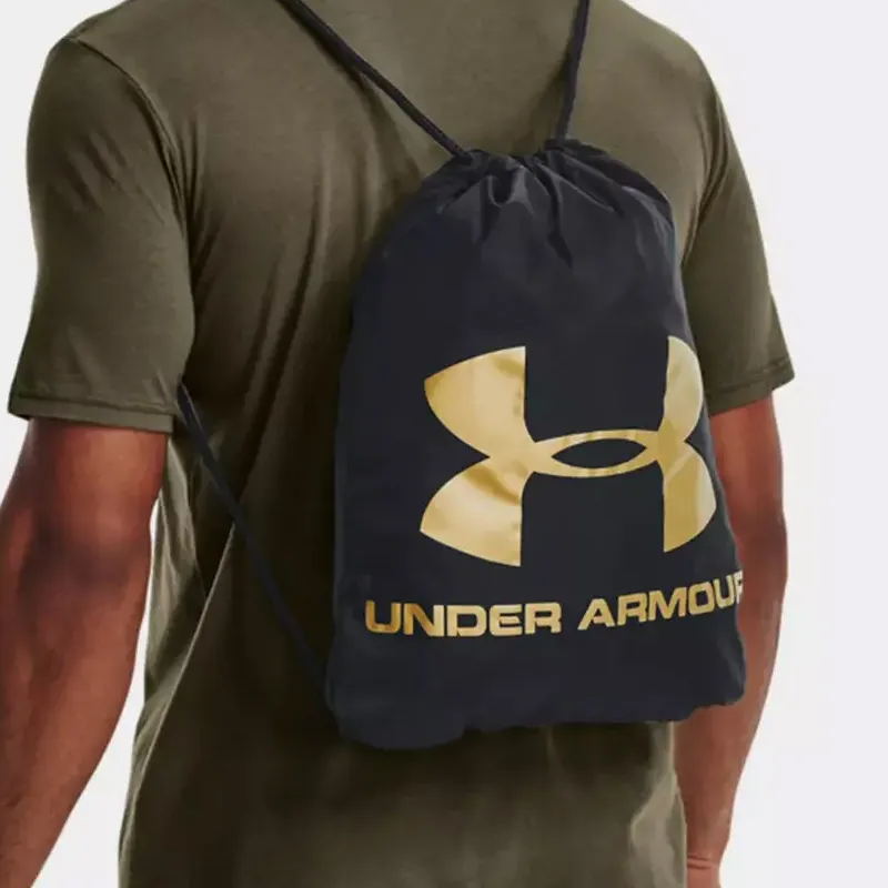 Under Armour Polyester Backpack Regular Unisex Black & Metal Gold-3