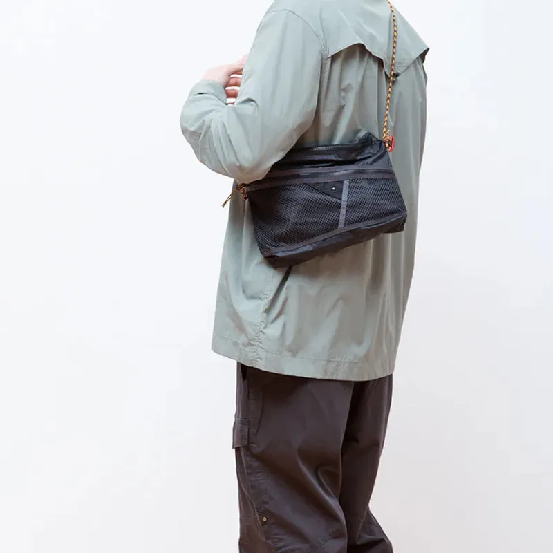 KLATTERMUSEN Recycled Polyamide Fanny Pack Crossbody Bag Shoulder Bag Large Size Unisex Raven Black-4